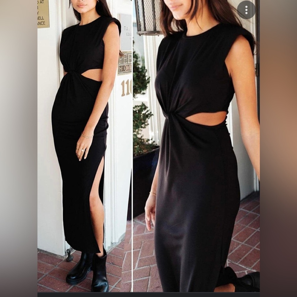 Cutout maxi dress
